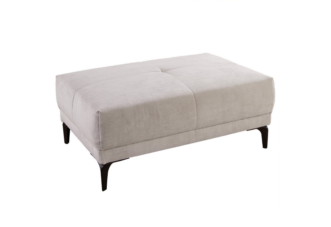 riess-ambiente Sitzhocker DESIGNO 105cm grau / schwarz (Einzelartikel, 1 St), Wohnzimmer · Cord · Metall · Schaumstoff · Modern Design von riess-ambiente