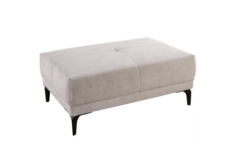 riess-ambiente Sitzhocker DESIGNO 105cm grau / schwarz (Einzelartikel, 1 St), Wohnzimmer · Cord · Metall · Schaumstoff · Modern Design von riess-ambiente