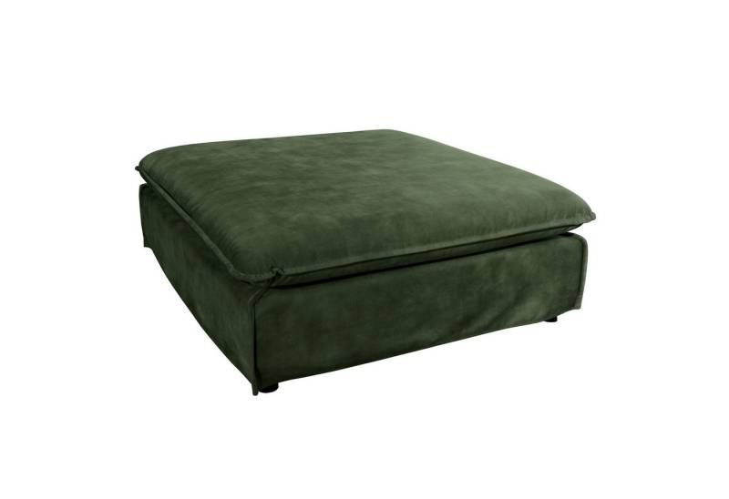 riess-ambiente Sitzhocker HEAVEN 100cm dunkelgrün · Hussensofa inkl. Kissen & abnehmbaren Bezug (Einzelartikel, 1 St), Wohnzimmer-Hocker · Samt-Bezug · Federkern-Polsterung · Landhausstil von riess-ambiente