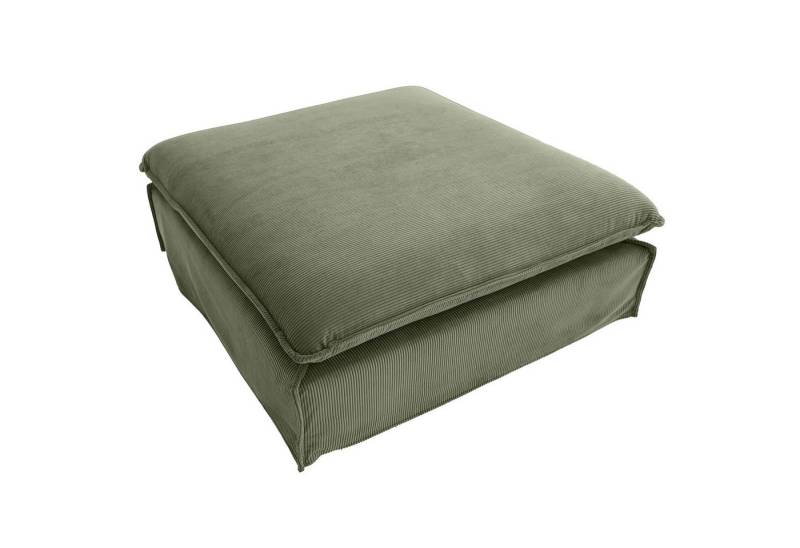 riess-ambiente Sitzhocker HEAVEN 100cm grün · Sofahocker mit abnehmbaren Bezug und Polsterung (Einzelartikel, 1 St), Wohnzimmer-Hocker · Cord-Bezug · Federkern-Polsterung · Landhausstil von riess-ambiente