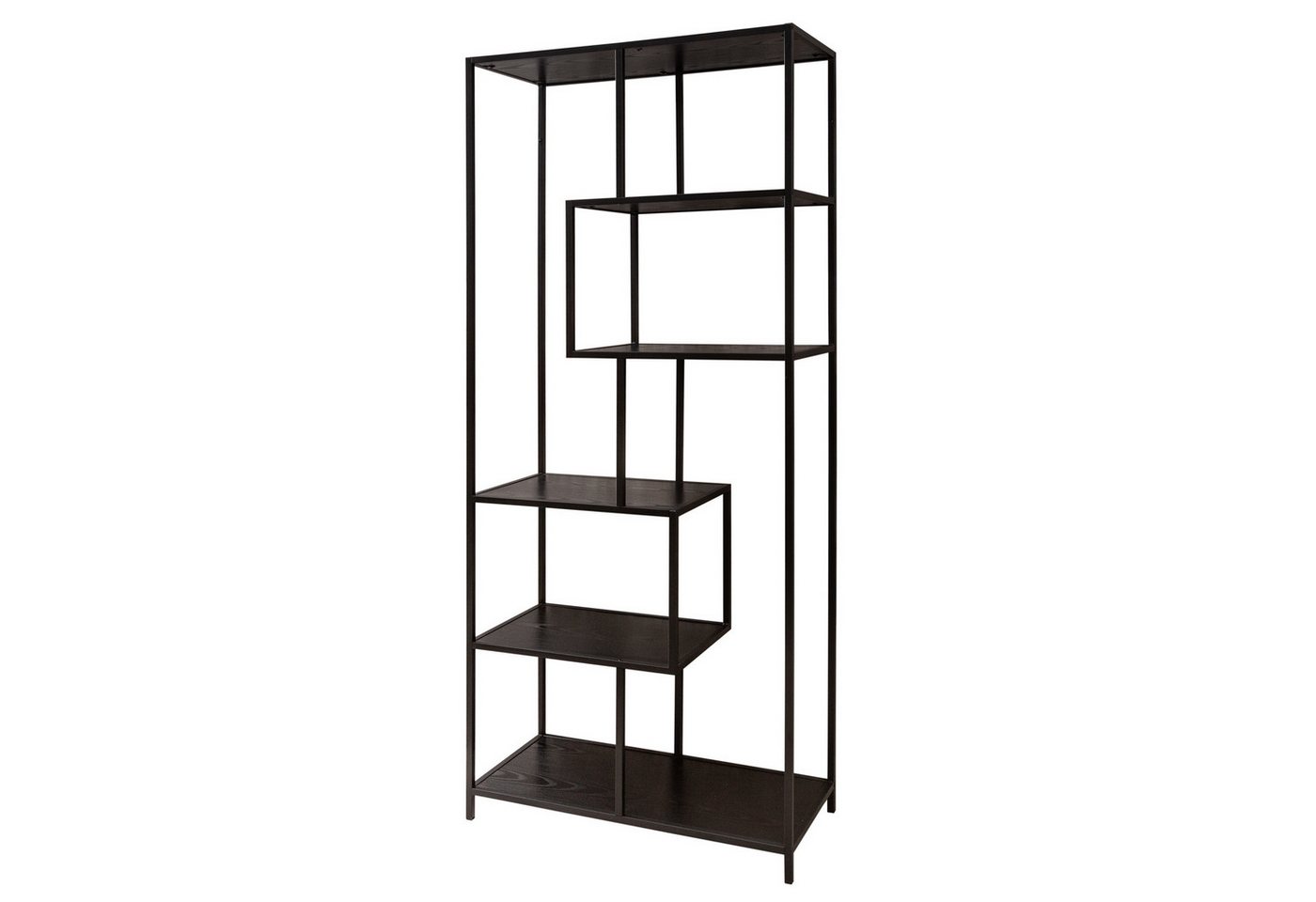 riess-ambiente Standregal SLIM LINE 185cm schwarz, Einzelartikel 1-tlg., Wohnzimmer · Esche-Design · Metall · mit Ablage · Industrial riess-ambiente Standregal SLIM LINE 185cm schwarz, Einzelartikel 1-tlg., Wohnzimmer · Esche-Design · Metall · mit Ablage · Industrial von riess-ambiente