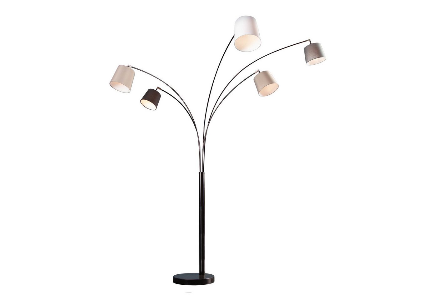 riess-ambiente Stehlampe LEVELS 205cm schwarz / greige / grau / weiß, ohne Leuchtmittel, flexibel verstellbar riess-ambiente Stehlampe LEVELS 205cm schwarz / greige / grau / weiß, ohne Leuchtmittel, flexibel verstellbar von riess-ambiente