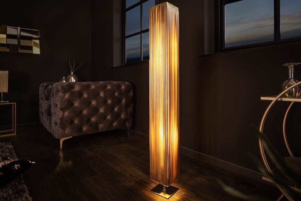 riess-ambiente Stehlampe PARIS 120cm gold / silber, ohne Leuchtmittel, Modern Design von riess-ambiente