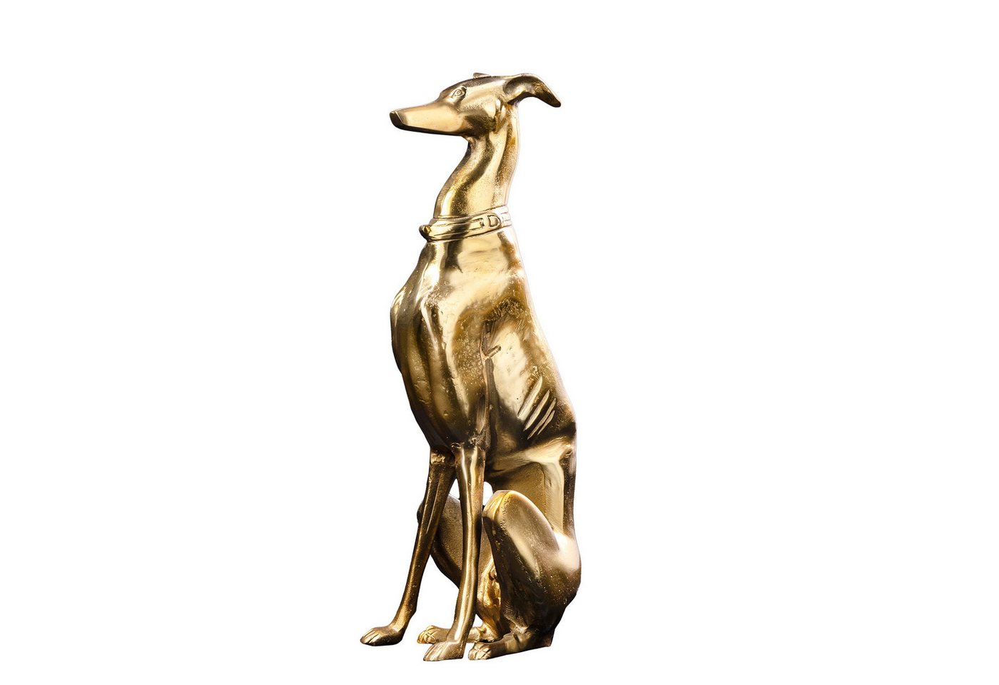 riess-ambiente Tierfigur GREYHOUND 70cm gold · moderne Skulptur im Windhund-Design · Dekoration, große Hunde-Statue · Aluminium-Metall · Dog-Accessoire fürs Wohnzimmer riess-ambiente Tierfigur GREYHOUND 70cm gold · moderne Skulptur im Windhund-Design · Dekoration, große Hunde-Statue · Aluminium-Metall · Dog-Accessoire fürs Wohnzimmer von riess-ambiente