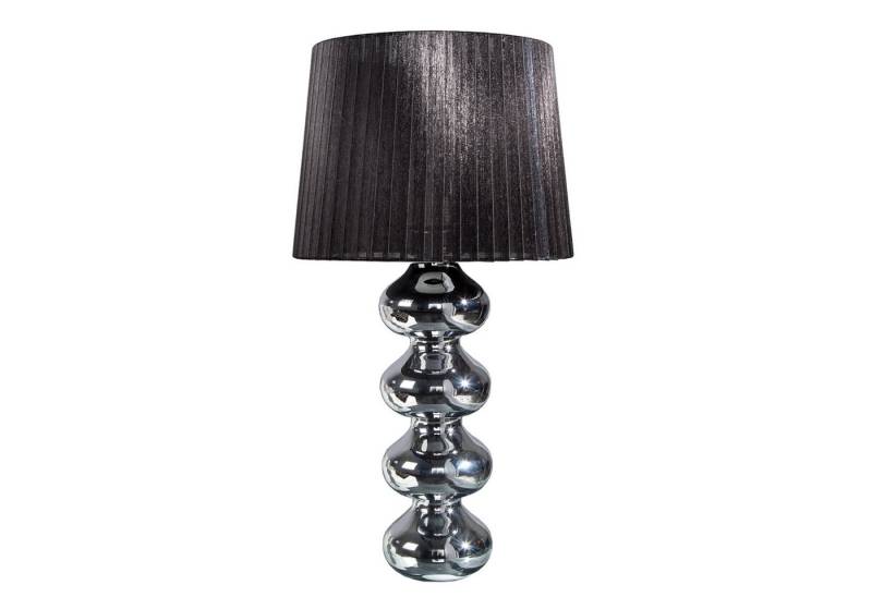 riess-ambiente Tischleuchte MIA 60cm silber / schwarz, ohne Leuchtmittel, Tischlampe · Barock Design · Stoff-Schirm riess-ambiente Tischleuchte MIA 60cm silber / schwarz, ohne Leuchtmittel, Tischlampe · Barock Design · Stoff-Schirm von riess-ambiente