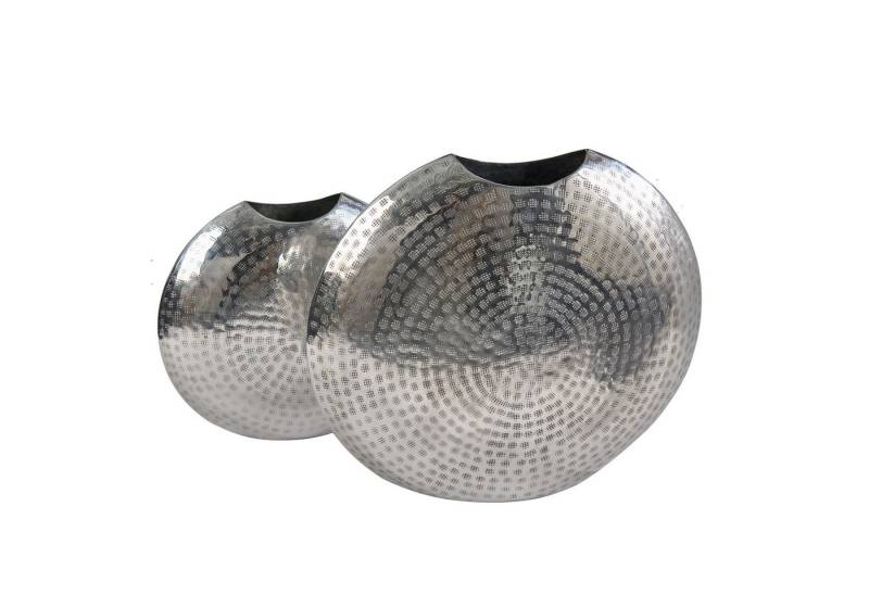 riess-ambiente Tischvase ORIENTAL 44cm silber (Set, 2 St), Deko · Blumen · Hammerschlag Design · Metall von riess-ambiente