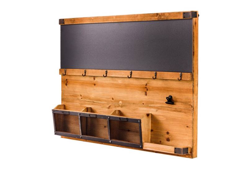 riess-ambiente Wandboard HERITAGE 80cm natur, 1-tlg., Flur · Holz · Schlüsselbrett · 6 Haken · Kreidetafel riess-ambiente Wandboard HERITAGE 80cm natur, 1-tlg., Flur · Holz · Schlüsselbrett · 6 Haken · Kreidetafel von riess-ambiente
