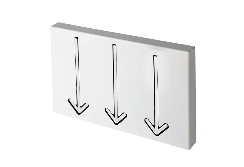 riess-ambiente Wandgarderobe ARROW 30cm weiß, Garderobenpaneel · mit 3 Haken · Flur · Wandpaneel · Modern Design von riess-ambiente
