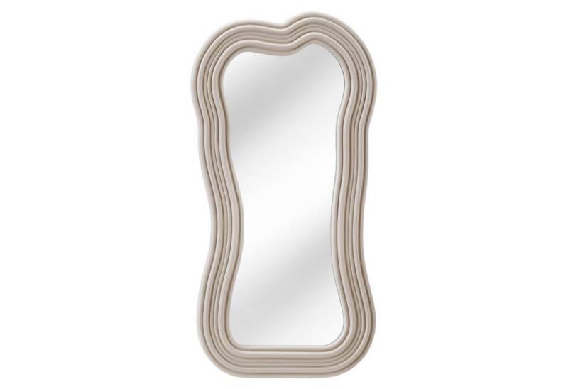 riess-ambiente Wandspiegel ALICE II 100cm pastell greige (Einzelartikel, 1-St), Flur · Kunststoff · Rahmen · Dekoration · Wellen · Design · Modern von riess-ambiente