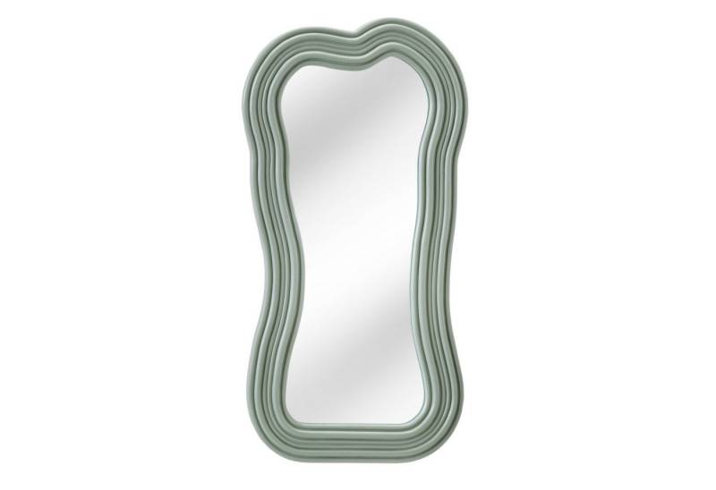 riess-ambiente Wandspiegel ALICE II 100cm pastell salbeigrün (Einzelartikel, 1-St), Flur · Kunststoff · Rahmen · Dekoration · Wellen · Design · Modern von riess-ambiente