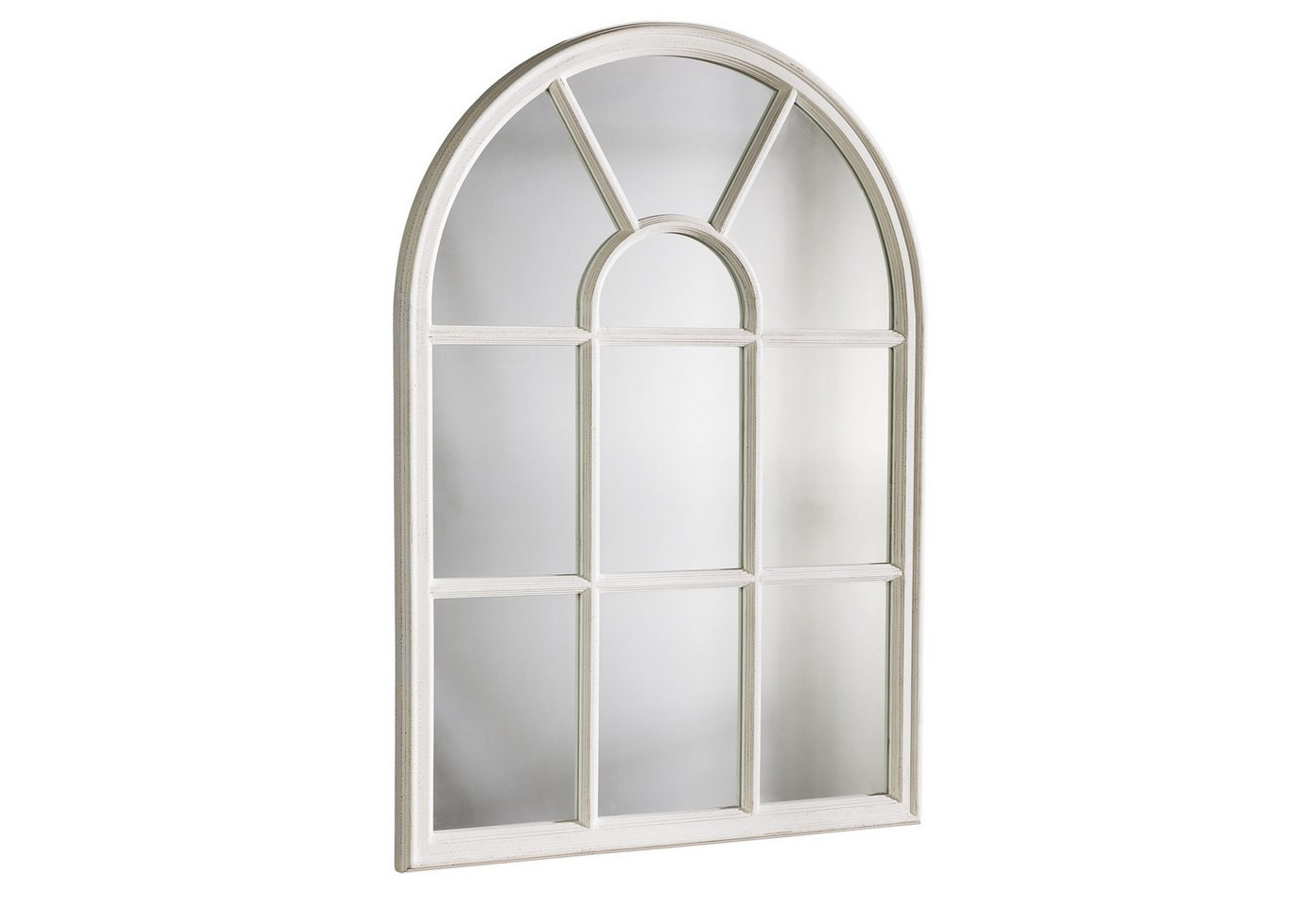 riess-ambiente Wandspiegel CASTILLO 100cm weiß (Einzelartikel, 1-St), Schlafzimmer · Fenster-Design · Deko · Landhausstil · handmade · Flur von riess-ambiente