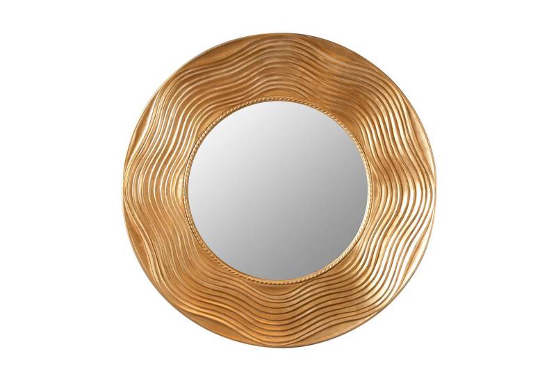 riess-ambiente Wandspiegel CIRCLE 100cm gold, Rahmen aus Massivholz von riess-ambiente
