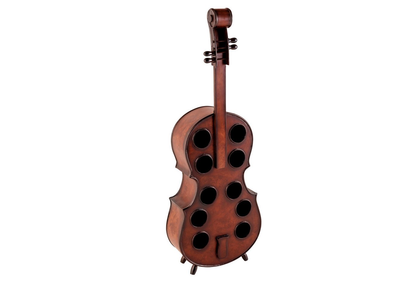 riess-ambiente Weinregal CELLO 133cm braun, Einzelartikel 1-tlg., Wohnzimmer · Massivholz · 10 Flaschen · Landhausstil · Küche · Design riess-ambiente Weinregal CELLO 133cm braun, Einzelartikel 1-tlg., Wohnzimmer · Massivholz · 10 Flaschen · Landhausstil · Küche · Design von riess-ambiente