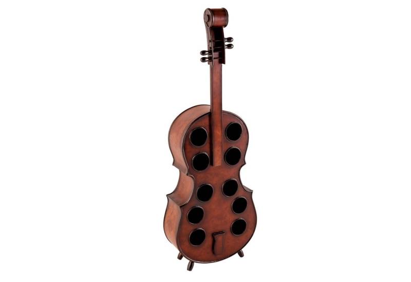riess-ambiente Weinregal CELLO 133cm braun, Einzelartikel 1-tlg., Wohnzimmer · Massivholz · 10 Flaschen · Landhausstil · Küche · Design von riess-ambiente