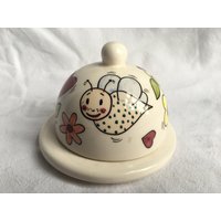 Vintage Honigtopf Handbemalt Aus Portugal Vintage Honigtopf Handbemalt Aus Portugal von riessaykel