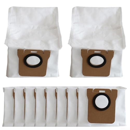 Ersatz-Staubsaugerbeutel für Xiaomi Roboter-Staubsauger, kompatibel mit X10 X10+ X20+ X20 Pro X20 Max M30 M30 Pro M30S M40 B116 Modelle, 3,5 l, große Kapazität, Weiß, 10 Stück von rigyeg