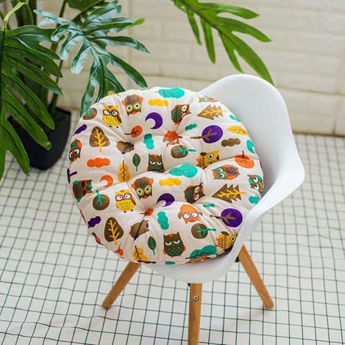 rigyeg Sitzkissen für Garten- und Esszimmerstuhl, runde/quadratisch, 35 x 35 cm, 40 x 40 cm, für drinnen und draußen, für Wohnzimmer, Terrasse, Auto mehr (A16, 40 x 40 cm, 1 Stück) von rigyeg