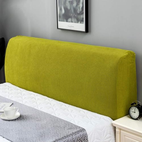 rigyeg Stretch-Kopfteilbezug, staubdichter Kopfteilschutz für Schlafzimmer-Dekor (Gelba, 200 ~ 220 cm) von rigyeg