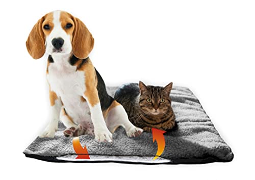 Fellou Heizdecke für Katzen 60 x 40 cm - Selbstheizende, Waschbare & Knisterfreie Wärmedecke - Heizmatte Fellou Heizdecke für Katzen 60 x 40 cm - Selbstheizende, Waschbare & Knisterfreie Wärmedecke - Heizmatte von riijk