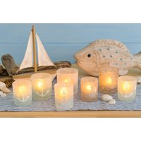 6Er Set Windlichter Teelichthalter Anker Maritim Weiß B650 Deko Häuser Laternen Skandinavisch Kerzenhalter Glas Ankerdeko 6Er Set Windlichter Teelichthalter Anker Maritim Weiß B650 Deko Häuser Laternen Skandinavisch Kerzenhalter Glas Ankerdeko von rilostore