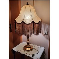 Goldkant Tischleuchte von rippchensvintageshop