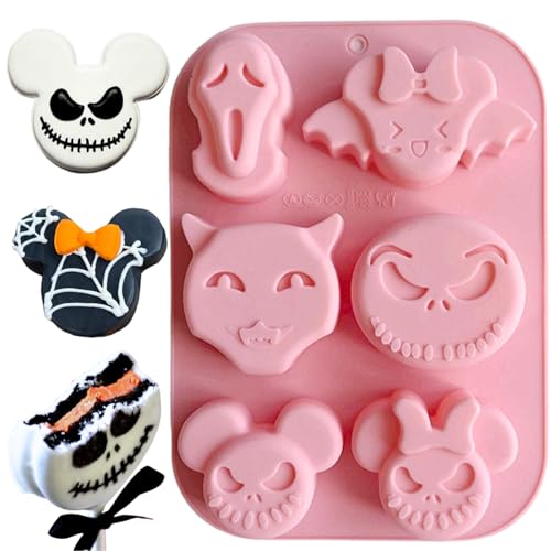 Halloween Silikon Schokoladenformen, 6 Designs Schokoladenform Geister Fledermäuse Zähne Form für Aromatherapie Kerzen Schokolade Dessert Gelee Seife Cupcake Halloween Party Halloween Silikon Schokoladenformen, 6 Designs Schokoladenform Geister Fledermäuse Zähne Form für Aromatherapie Kerzen Schokolade Dessert Gelee Seife Cupcake Halloween Party von ririess
