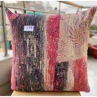 50 Baumwolle Kantha Kissenbezug Handgemachte Dekorative Kissen Wohnkultur von rishabhtextiles