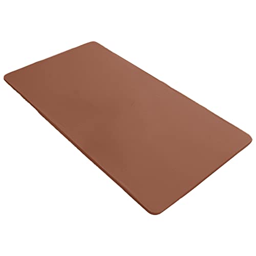 rismart Elastisch Tischtuch Pu-Leder Rechteckig Wasserdicht Ölbeständig Tischdecke Tisch Stoff Kaffee,80 x 120 cm von rismart