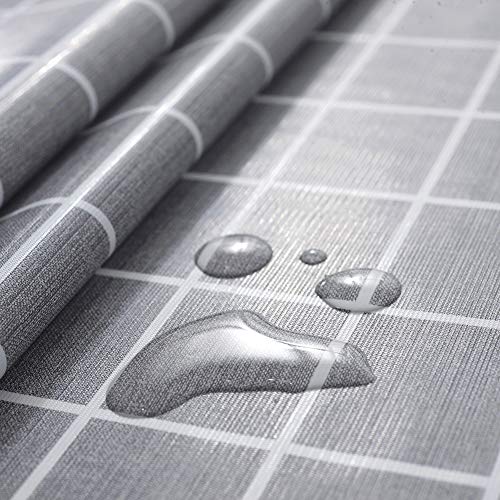 rismart Rustikal Weitere Muster Wasserdicht PVC Tischdecke Rechteck Ölfest Tischtuch,Grau,90 x 140 cm rismart Rustikal Weitere Muster Wasserdicht PVC Tischdecke Rechteck Ölfest Tischtuch,Grau,90 x 140 cm von rismart