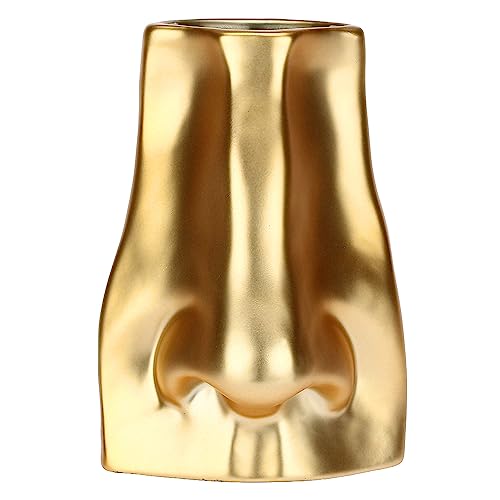 RITUALI DOMESTICI - Goldene Vase in Form Einer kleinen Nase aus Keramik Augusto von rituali domestici