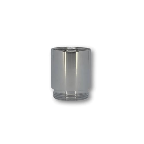 Wasserhahn Adapter IG M22 auf AG M22 - Gewindeadapter aus verchromten Messing, ideal für einen Wasserhahnfilter oder Luftsprudler von riva Filter | Filtertechnik