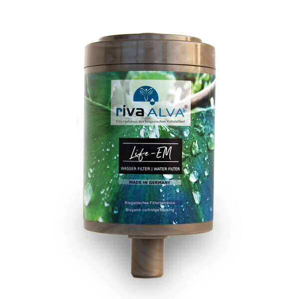 rivaALVA Life EM Trinkwasserfilter Ersatzkartusche | Blockaktivkohlefilter + EM Keramik von rivaALVA