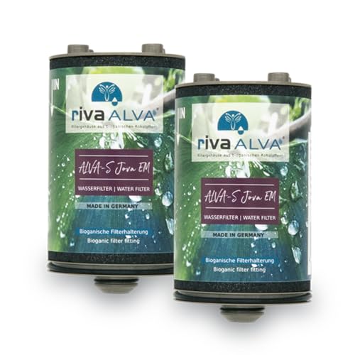 rivaALVA-S Jova EM Wasserhahnfilter Kartusche 2er-Set - Trinkwasserfilter mit Blockaktivkohle, Virenmembran und EM-Keramik - 2in1 Filterung und Vitalisierung rivaALVA-S Jova EM Wasserhahnfilter Kartusche 2er-Set - Trinkwasserfilter mit Blockaktivkohle, Virenmembran und EM-Keramik - 2in1 Filterung und Vitalisierung von rivaALVA