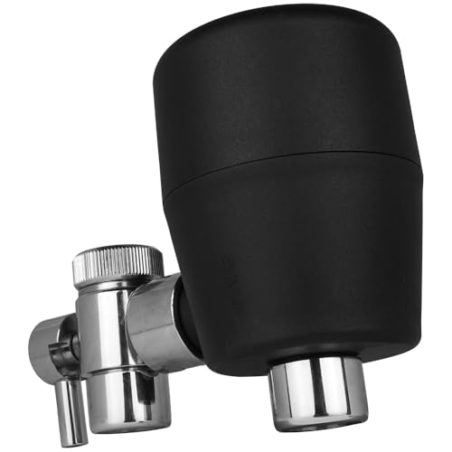rivaALVA-S Jova Wasserhahnfilter schwarz 2in1 Filter - Blockaktivkohle plus HighTech-Membran - Filtert Schadstoffe plus 99,99% Bakterien und Viren von rivaALVA