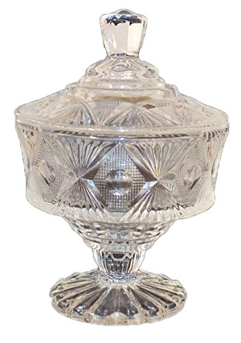 Bonboniere Bonbonschale Glasschale mit Deckel Vorratsglas Dekoglas Glasgefäß AA von riya