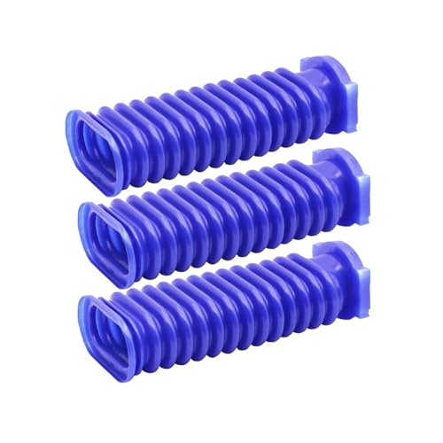 rjpbk 3er-Pack Staubsaugerschläuche, passend for Dyson, V6 V7 V8 V10 V11, Trommelabsaugung, Blaue Armaturen, Ersatzteile Staubabsaugschlauch von rjpbk