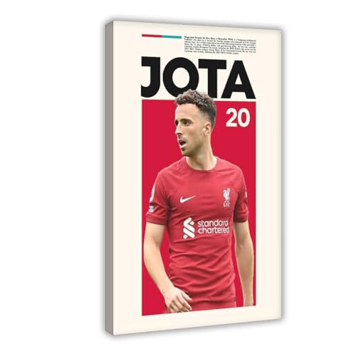 rlfnde Diego Jota Poster auf Leinwand, Schlafzimmer, Dekoration, Landschaft, Büro, Raumdekoration, Geschenk, 30 x 45 cm von rlfnde