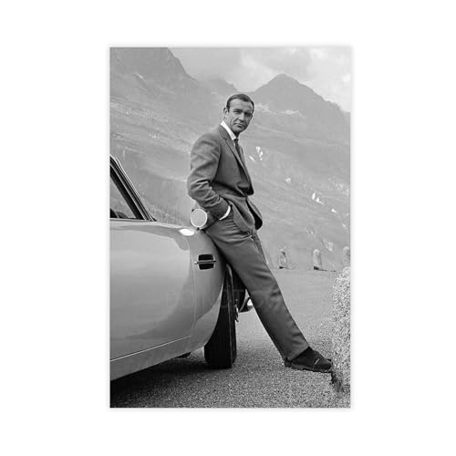 rlfnde James Bond "Goldfinger" 1964 Poster auf Leinwand, Wandkunst, Dekordruck, Bild Gemälde für Wohnzimmer, Schlafzimmer, Dekoration, 40 x 60 cm von rlfnde