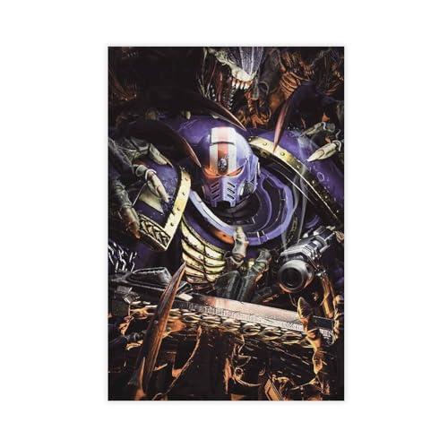 rlfnde Warhammer-Poster, Leinwand-Poster, Wandkunst, Dekordruck, Bild Gemälde für Wohnzimmer, Schlafzimmer, Dekoration, 40 x 60 cm von rlfnde