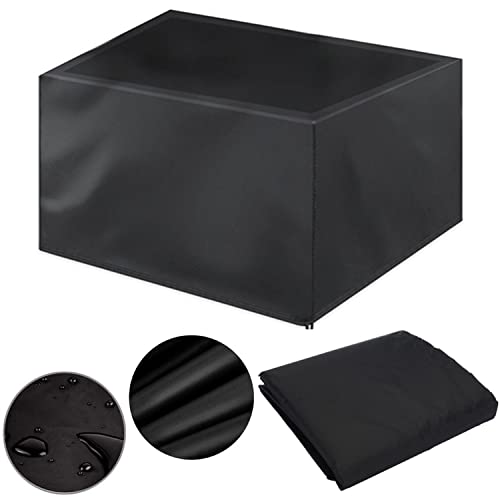 Abdeckung für Gartenmöbel 150x150x75cm, Multi-Größe Abdeckhaube für Gartenmöbel Rechteckige Wasserdicht Winddicht Anti-UV für Gartentische Möbelsets Tische Stühle-Oxford Gewebe Schwarz (150x150x75cm) Abdeckung für Gartenmöbel 150x150x75cm, Multi-Größe Abdeckhaube für Gartenmöbel Rechteckige Wasserdicht Winddicht Anti-UV für Gartentische Möbelsets Tische Stühle-Oxford Gewebe Schwarz (150x150x75cm) von rngcpto