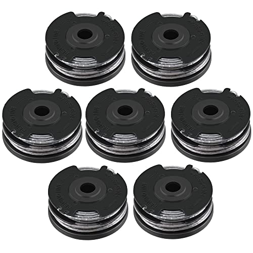Fadenspule für Bosch F016800351 Rasentrimmer Bosch ART 24, ART 27, ART 30 und ART 30-36 Li, Bosch F016800351 Ersatzspule für Rasentrimmerspulen Rasentrimmerfaden, 6 m x 1,6 mm (7pcs) von rngcpto