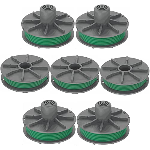 Fadenspule für Gardena 5309-20 Rasentrimmer Gardena Power Cut Plus 650/30 Art.9811, Ersatzspule Gardena 5309-20 für Rasentrimmerspulen Rasentrimmerfaden (7pcs) von rngcpto