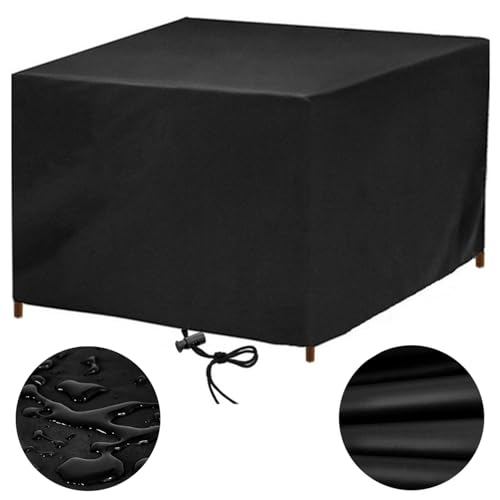 Gartenmöbel Abdeckung Wasserdicht 110x90 Abdeckung Gartenmöbel Winterfest Schutzhülle Abdeckplane Gartenmöbel Gartentisch Abdeckung Abdeckhaube Gartenmöbel für Tische Stühle, Anti-UV 110x90x75cm von rngcpto