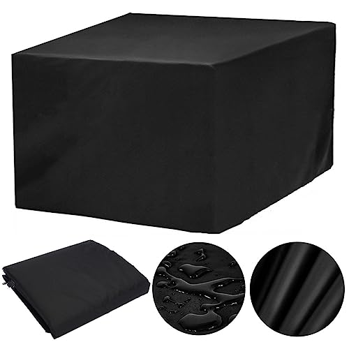 Gartenmöbel Abdeckung Wasserdicht 70x70x70cm Multi Größe Abdeckplane Gartenmöbel Winterfest Schutzhülle Gartenmöbel Terrasse Abdeckungen für Gartenmöbel Sets Tische Stühle (Schwarz 70x70x70cm) von rngcpto