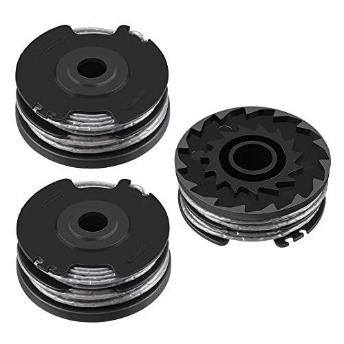 für Bosch F016800351 Ersatzspule für Bosch ART 30-36 Li, ART 30, ART 27 und ART 24 Fadenspule Rasentrimmerfaden, Kompatibel mit Bosch F016800351 Rasentrimmerspulen, 6 m x 1,6 mm (3 Stück) von rngcpto