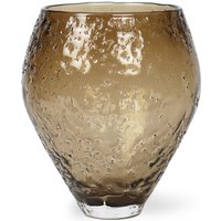 Vase Crushed Glass medium sepia brown von ro collection