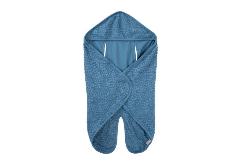 Babydecke Einschlagdecke Seashells Indigo aus Bio-Baumwolle - GOTS & OekoTex, roba®, Babydecke für Autositz, Babyschale oder Kinderwagen - Blau von roba®