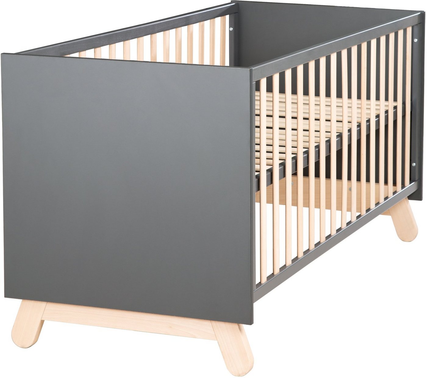 roba® Babybett, mit Gittersprossen und Füßen aus massiver Buche, Made in Europe von roba®