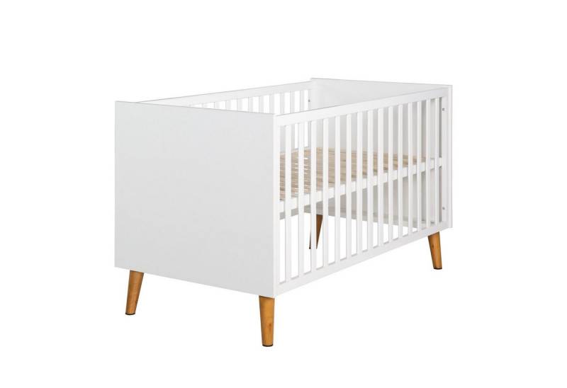 roba® Babybett Babybett ROBA MICK BHT 142x85x76 cm weiß Kinderbett Sprossenbett von roba®