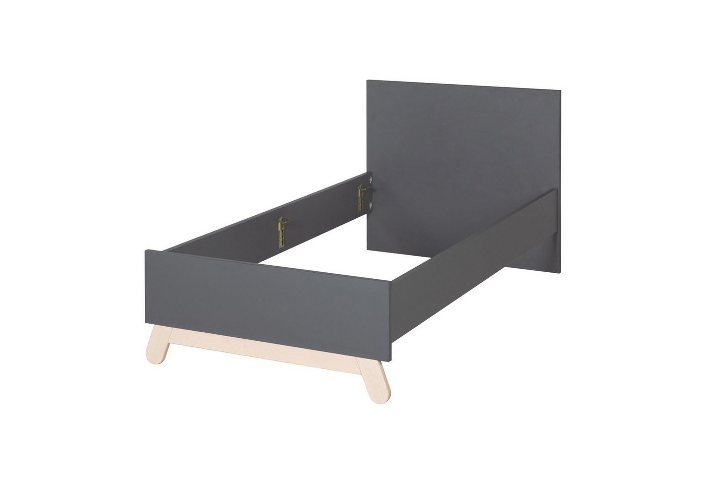 roba® Babybett Bett roba JARA BHT 97x86x205.50 cm grau von roba®